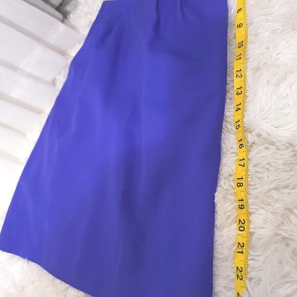 Casual Corner Purple/Gold Button Blazer & Skirt Set. Size 6P - Picture 10 of 16